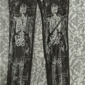 Lip service skeleton skinny jeans